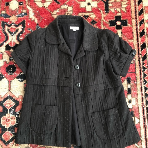 Generra black quilted buttoned jacket size small - Picture 4 of 10